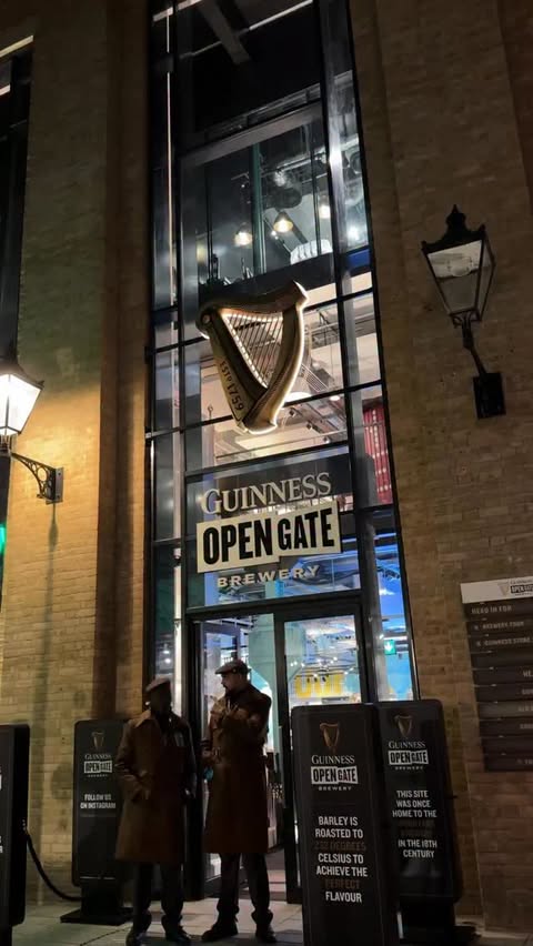 Instagram post by @ollie_eats for Guinness. Caption reads: Reporting live from the brand-new....
