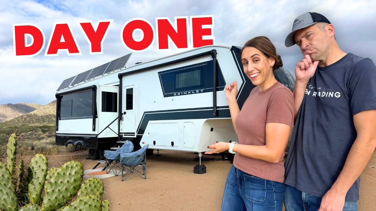 YouTube post by @OpenRoading for Battle Born Batteries. Caption reads: Our Boondocking Challenge Starts NOW (Are We....