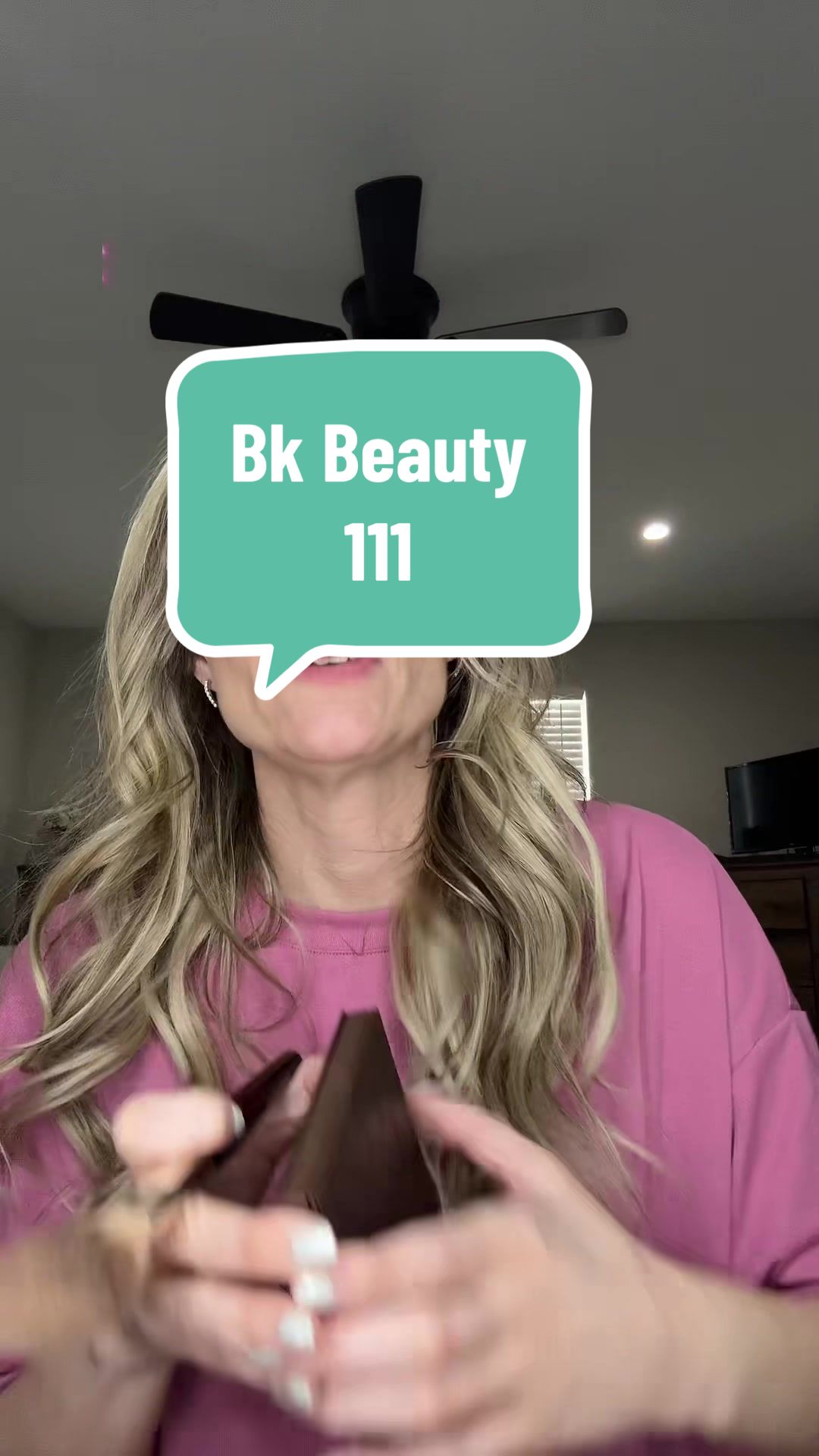 TikTok post by @hollycoley2002 for BK Beauty. Caption reads: @BK Beauty Brushes #bkb #bkbeautybrushes [...].