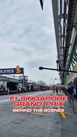 Instagram post by @straits_times_sport for The Straits Times. Caption reads: Take a quick peek behind the scenes at the....