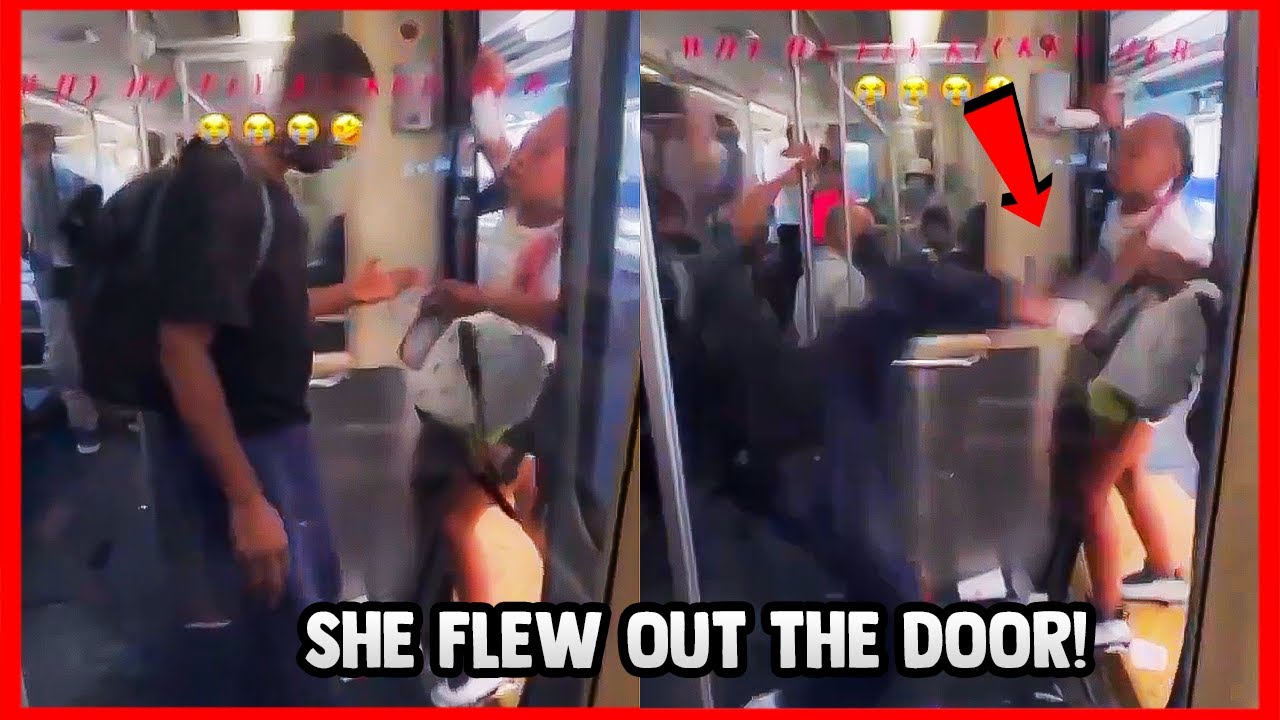 YouTube post by @J-Hall for Tiege Hanley. Caption reads: She Held Up The Train So He Did This.