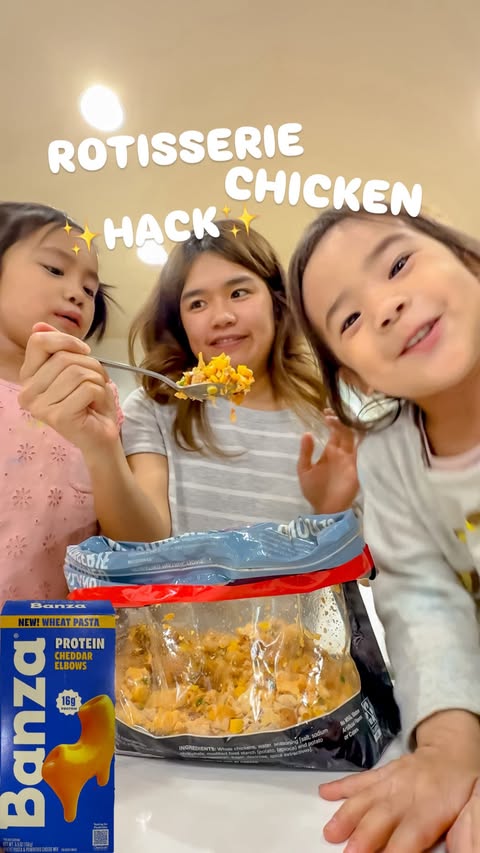 Instagram post by @graciemaowong for Banza. Caption reads: [...] my kids asked for Mac & Cheese until....