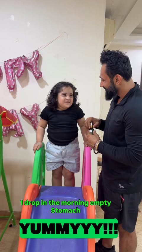Instagram post by @iamkshitijbudhiraja for Vasu Healthcare. Caption reads: [...] better focus & growing kids. @vasuhealthcare....