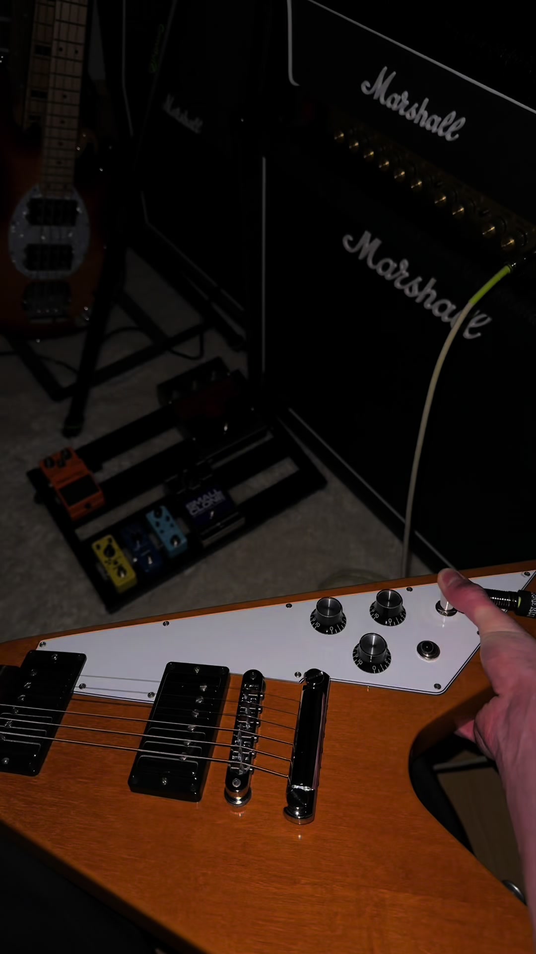 TikTok post by @pdvguitar for Gibson. Caption reads: This guitar intro is epic.@Gibson Guitar @Marshall....