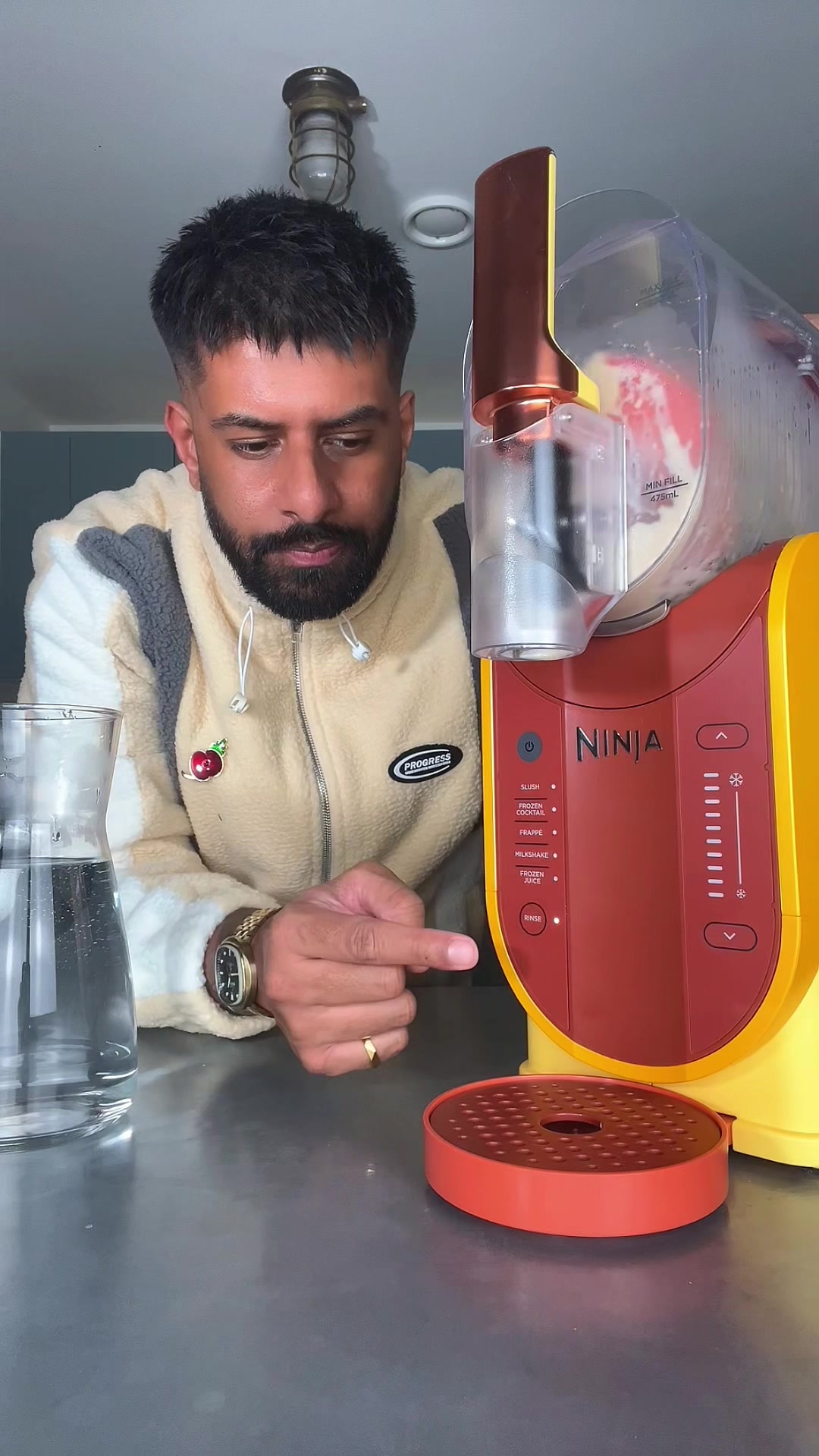 TikTok post by @lifeofdpk for Ninja Kitchen. Caption reads: Lesson 4 - Cleaning Machine 🧼 Simple & Easy....