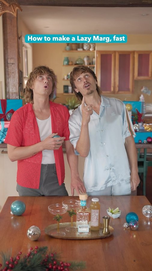 Instagram post by @limecordiale for Olmeca Altos Tequila. Caption reads: If you leave Chrissy to last minute like us,....