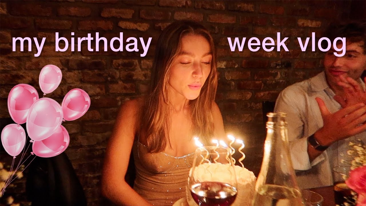 YouTube post by @SydneySerena for Vsco. Caption reads: Birthday Vlog 🌟 a week in my life.