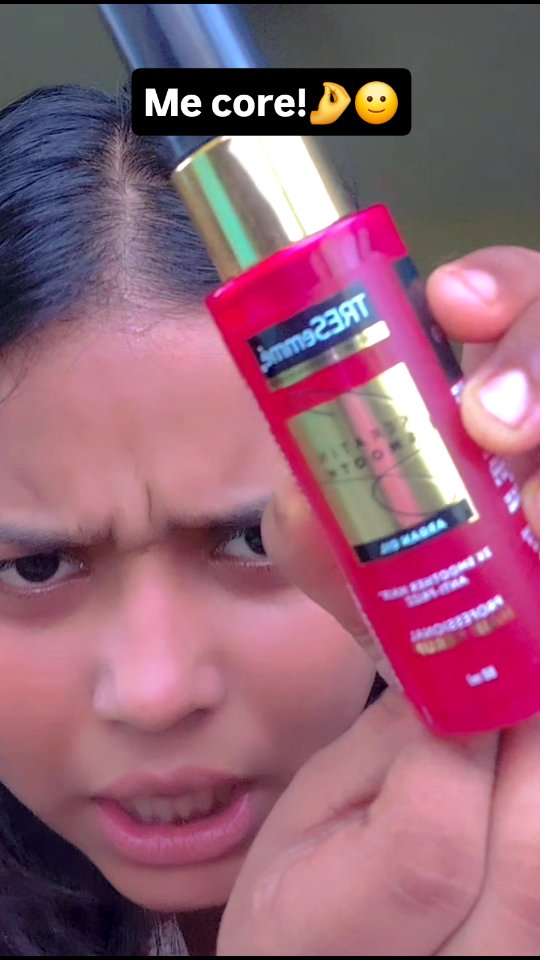 Instagram post by @anusuaberaofficial for TRESemmé. Caption reads: Me core!🤌🙂 #ad #wavefrezzgoodbye #tresemmé
Salon....