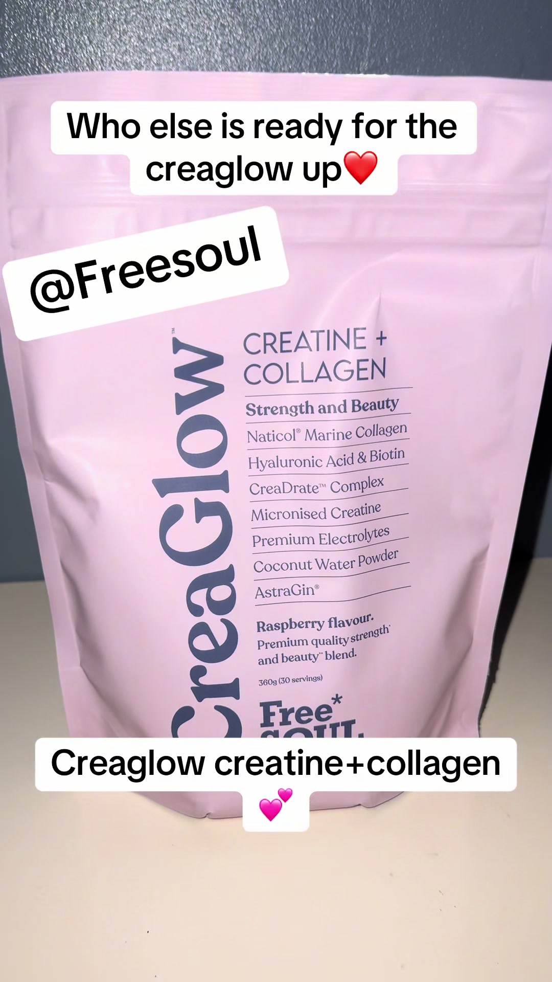 TikTok post by @m_i_c_h_e_l_l_e_89 for Free Soul. Caption reads: CREAGLOW BY FREESOUL I’m so excited to try this....