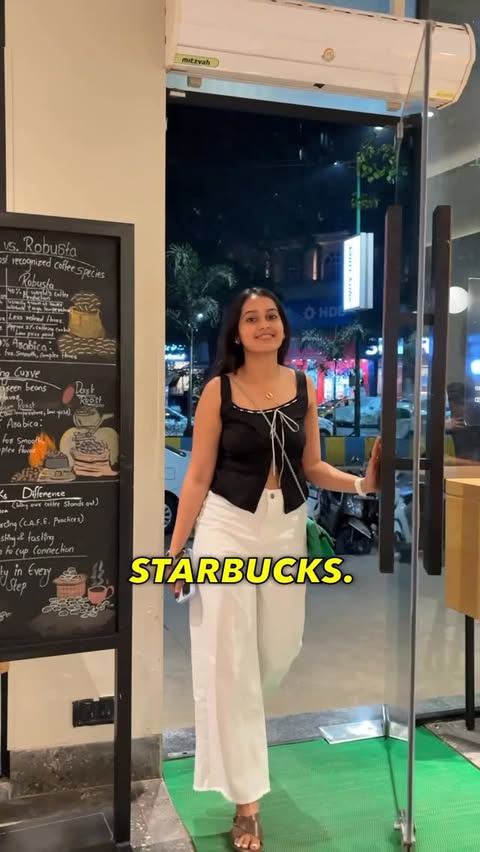 Instagram post by @foodmathbydhara for Swiggy. Caption reads: [...] bill?
Yes please ☕️✨
@starbucksindia x....