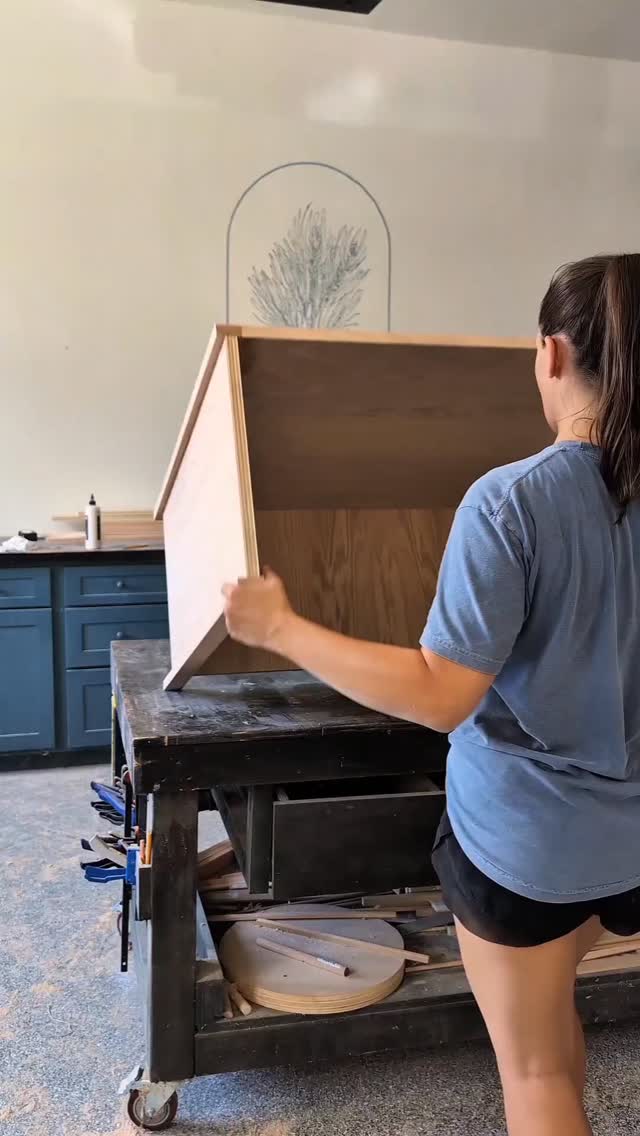 Instagram post by @pineandpoplardiy for Krylon. Caption reads: AD: Brown is back!! The @krylonbrand 2026 Color of....