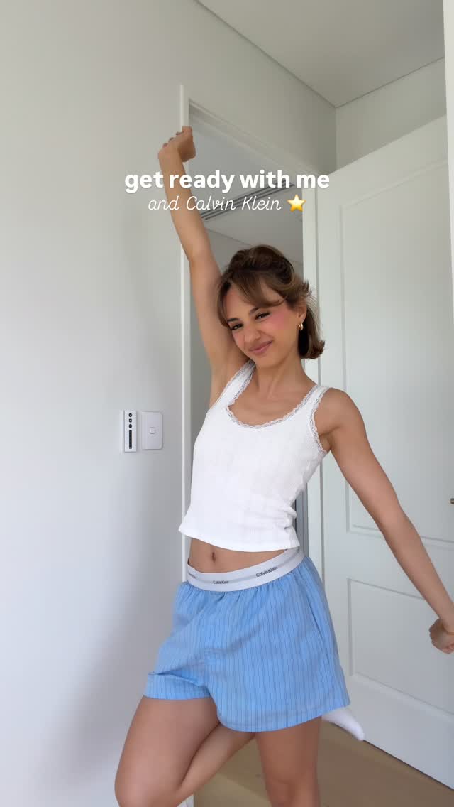 Instagram post by @kikalateefff for Calvin Klein. Caption reads: get ready with me ⭐️ if there’s one thing I love,....