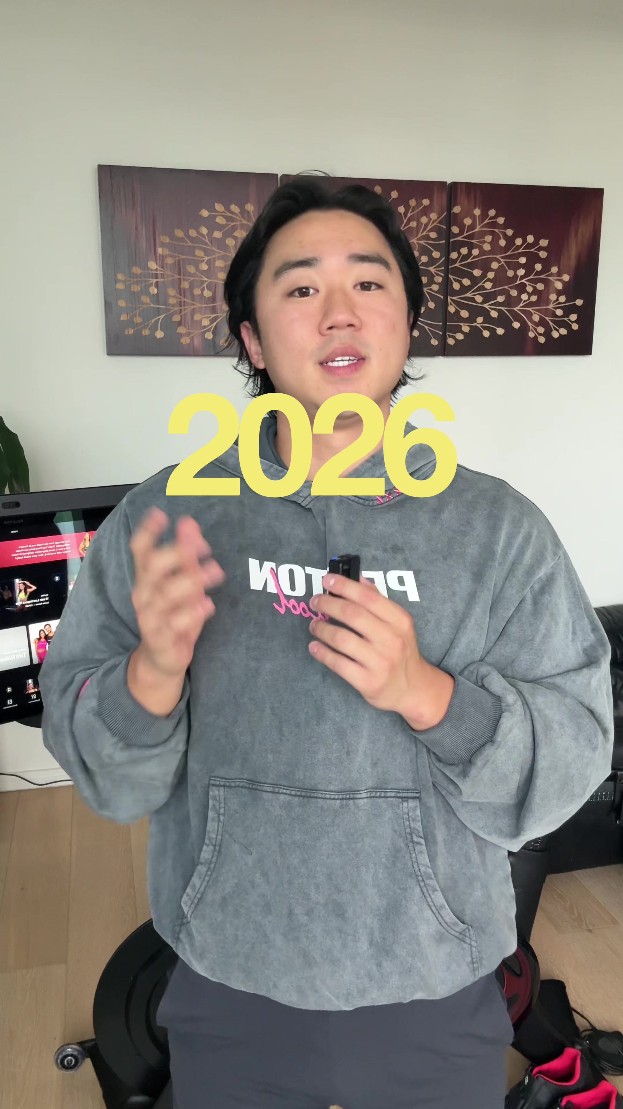 TikTok post by @thetonyrhee for Peloton. Caption reads: [...] one thing I do know, it’s that my @Peloton....