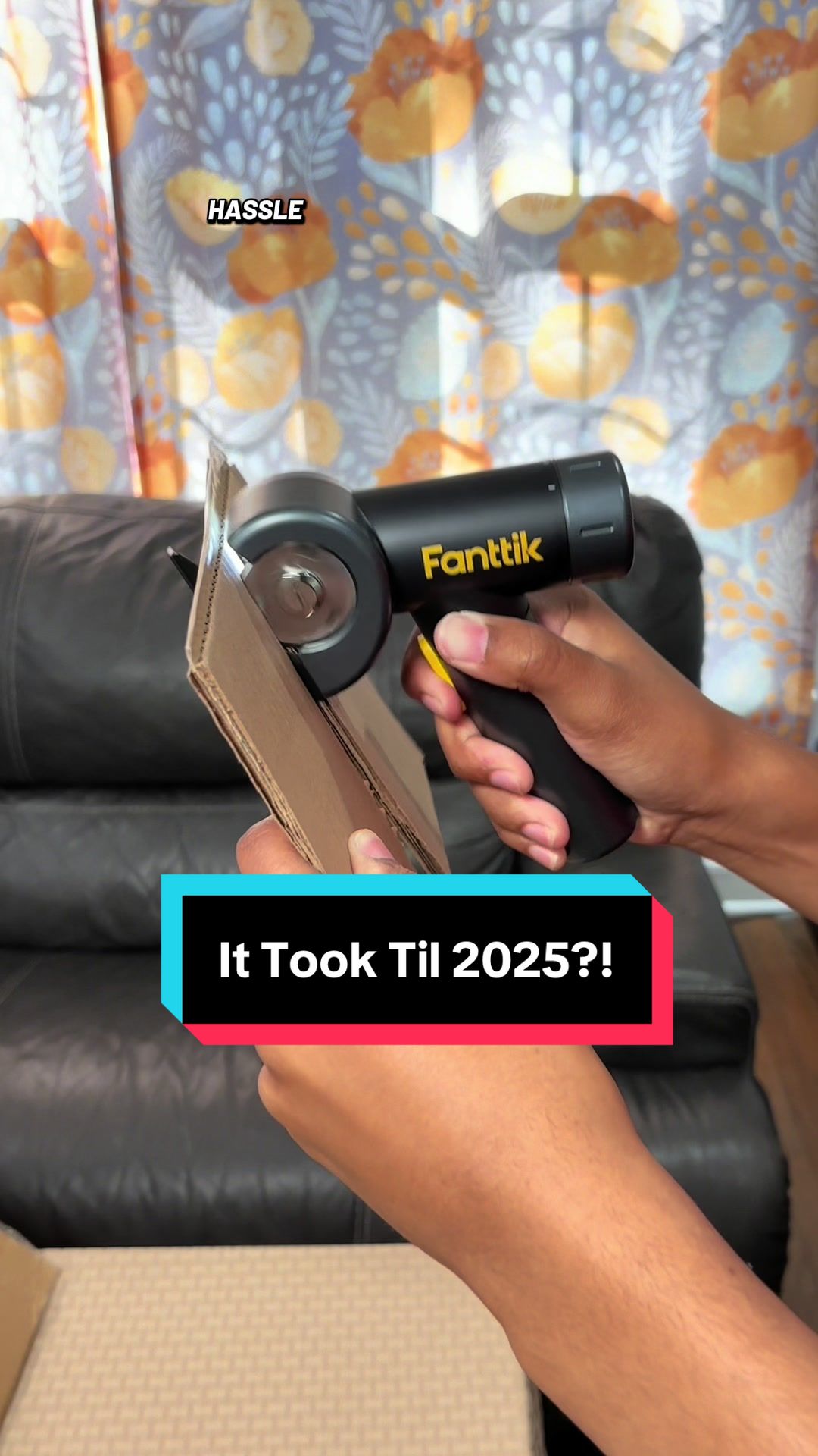TikTok post by @the.quiet.hustler5 for Fanttik. Caption reads: This thing can cut it so easy! #fantik....