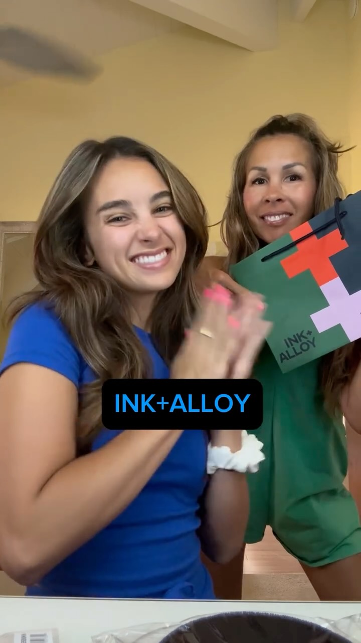 Instagram post by @lyricmedeiros for INK+ALLOY. Caption reads: [...] for cute accessories for gameday, Ink+Alloy....