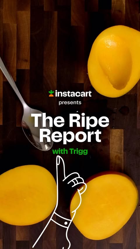 Instagram post by @triggtube for Instacart. Caption reads: [...] the Summer In today's Ripe Report with....