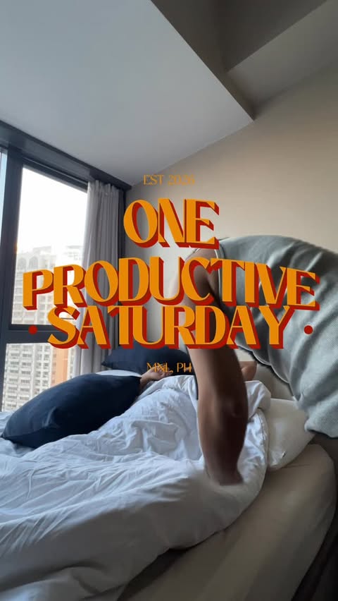 Instagram post by @kimbejerano for Shopee Philippines. Caption reads: a productive saturday mini vlog 🧡 lately, i’ve....