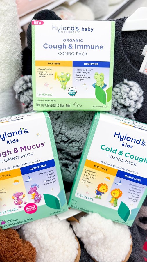 Instagram post by @targetkiddos for Hyland's Naturals. Caption reads: #HylandsPartner Parents, get ready! Sniffle Season....