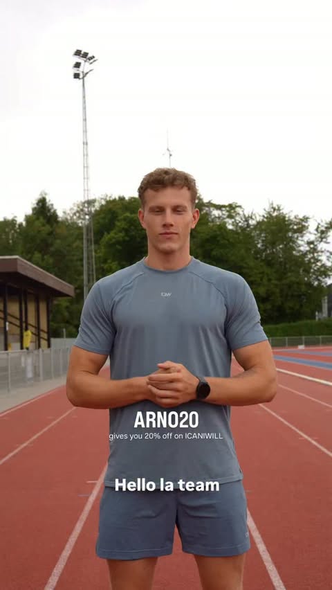 Instagram post by @arno.herssens for ICANIWILL. Caption reads: [...] in bio and in this reel for 20% off on....