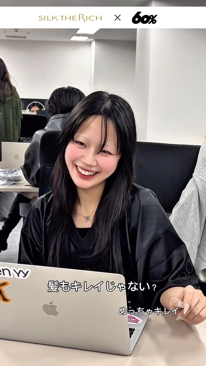 Instagram post by @sixtypercent_official for Silk The Rich. Caption reads: SILK THE RICH (シルクザリッチ)🧴🫧
@silk_therich 

「SILK....