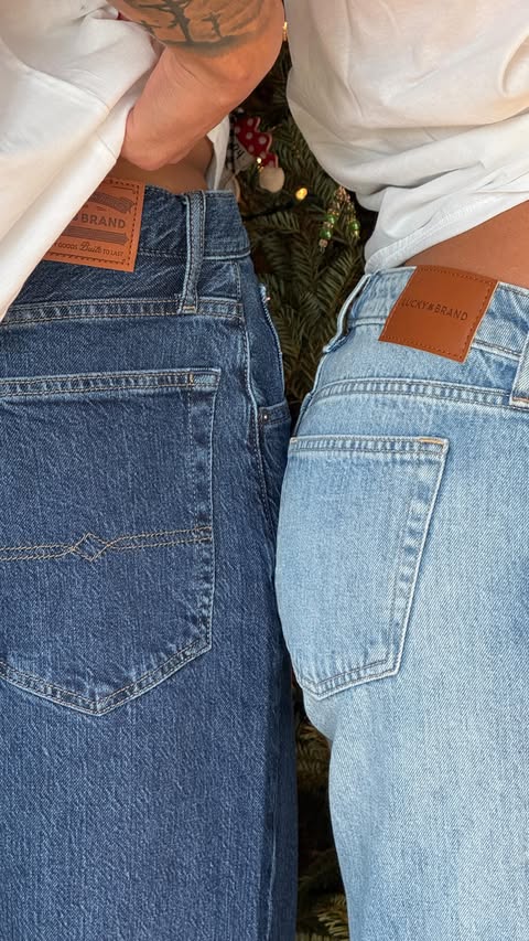 Instagram post by @gabegarciiaa for Lucky Brand. Caption reads: Everyone is getting @luckybrand jeans for....