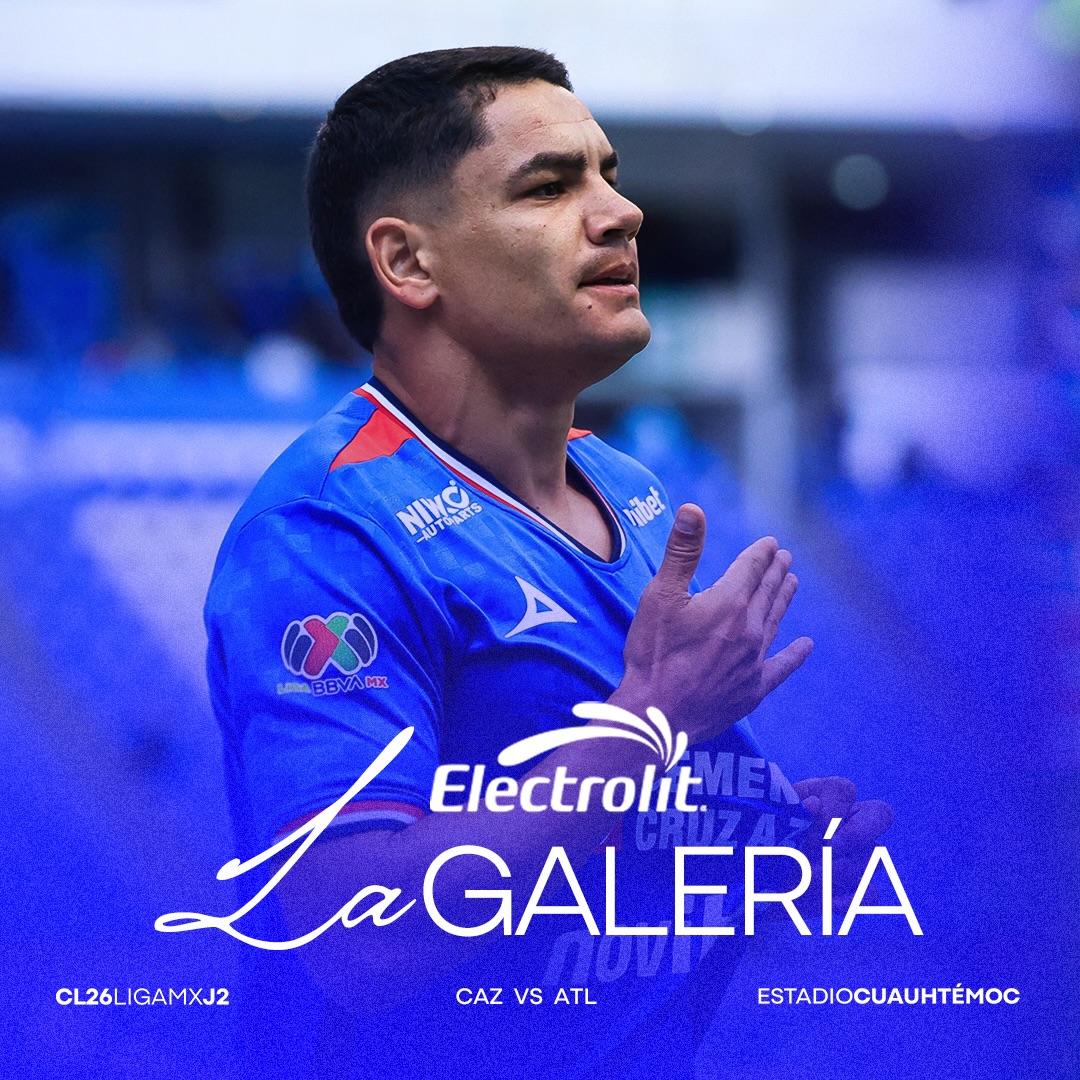 Instagram post by @cruzazul for Electrolit. Caption reads: [...] la victoria. Presentada por....
