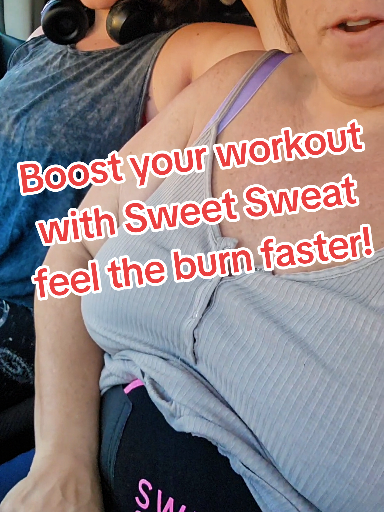 TikTok post by @janellj.1779 for Sweet Sweat. Caption reads: @Sweet Sweat Turn up the heat with Sweet [...].