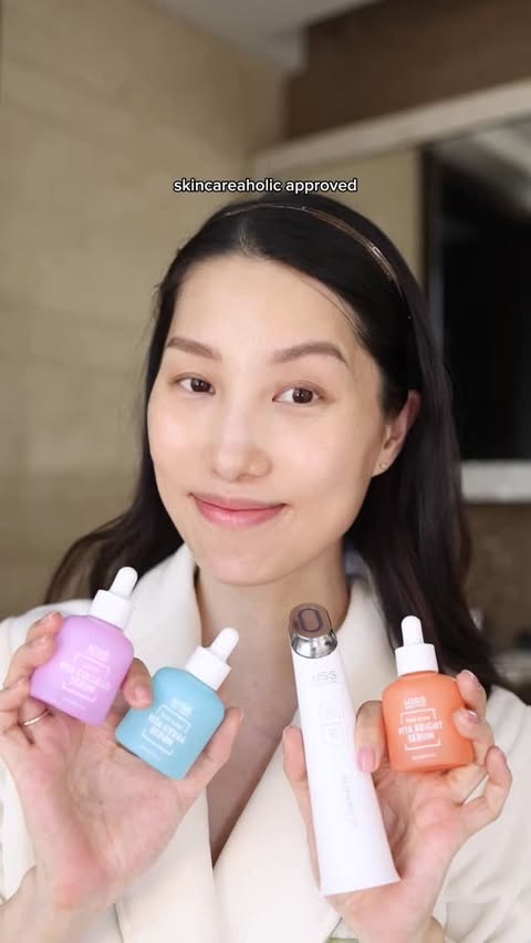 Instagram post by @chrishanxoxo for Ivy Beauty. Caption reads: This routine has been giving me the best glow....