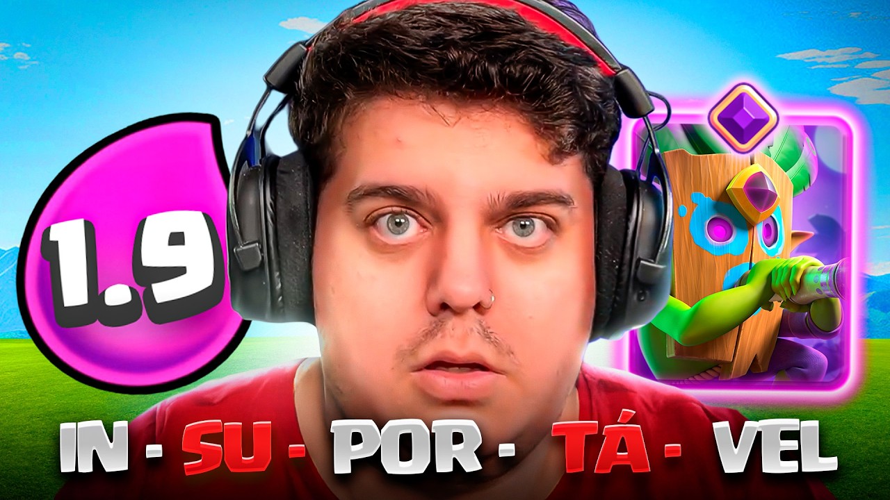 YouTube post by @ArtubeClash for Supercell. Caption reads: The fastest and most unbearable 1.9 deck in the....