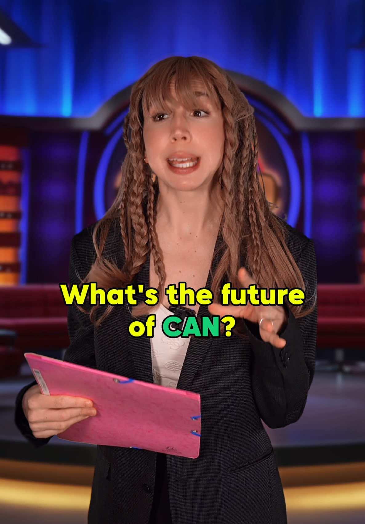 TikTok post by @carolinakowanz for Preply. Caption reads: English is confusing 😵‍💫 Find a tutor on @preply....