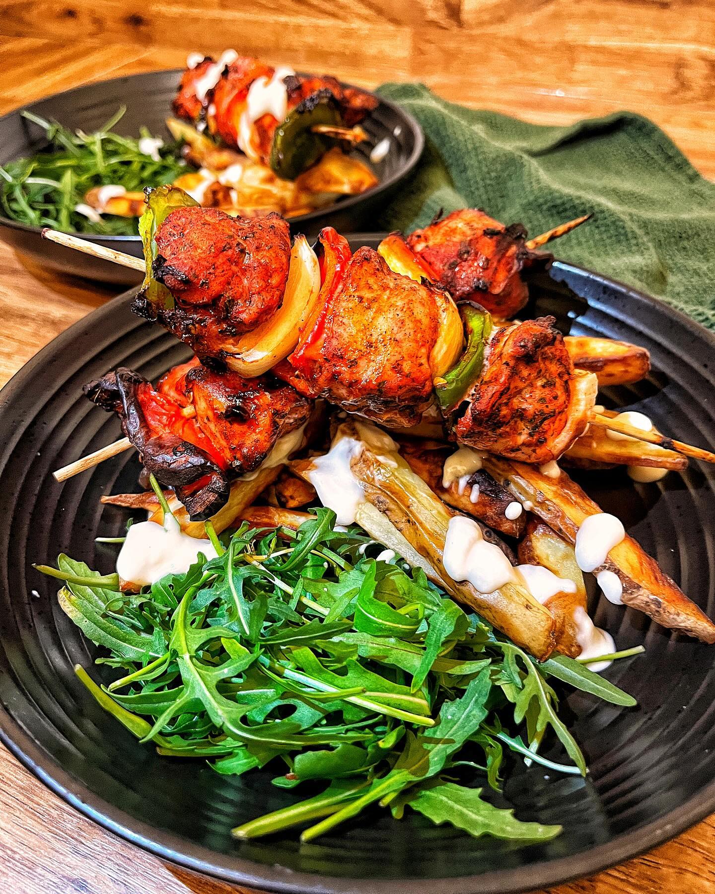 Instagram post by @theveryhungryginger for Spicentice. Caption reads: CHICKEN TIKKA SKEWERS 🐔 

Happy Monday my....