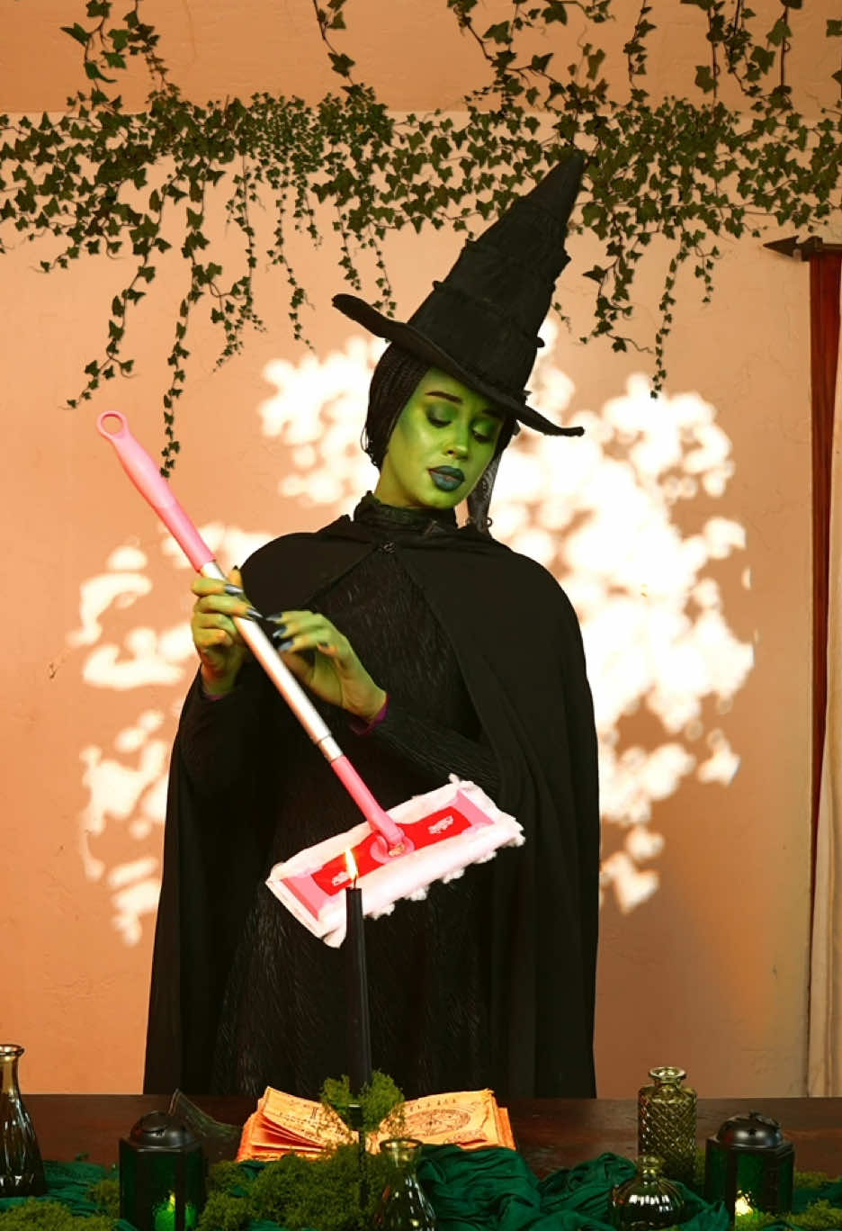 TikTok post by @jakeceja for Swiffer. Caption reads: #Ad #SwifferPartner Wicked clean floors, all....