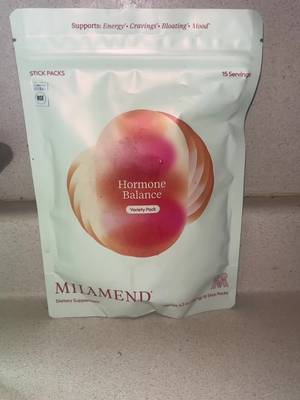 TikTok post by @scorpiobby1603 for Milamend. Caption reads: @Milamend #hormoneimbalance #hormonehealth #pcos....
