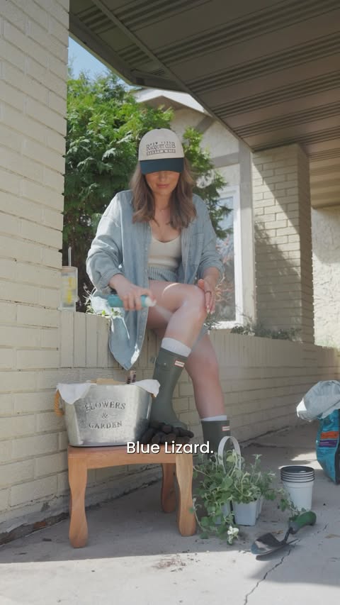 Instagram post by an influencer for Blue Lizard Australian Sunscreen. Caption reads: We wait all winter for this weather… I’m not about....