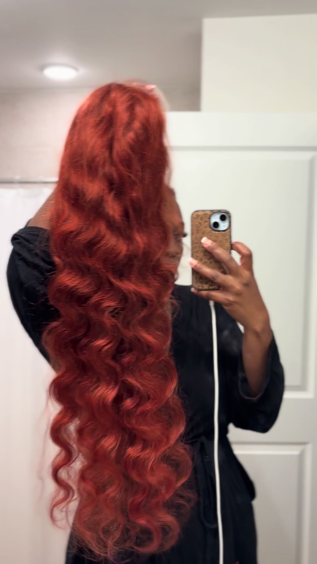 TikTok post by @tatis.doll.house for Bling Hair. Caption reads: @Bling Hair Fashion Ginger is my new fav! 😭🥰....