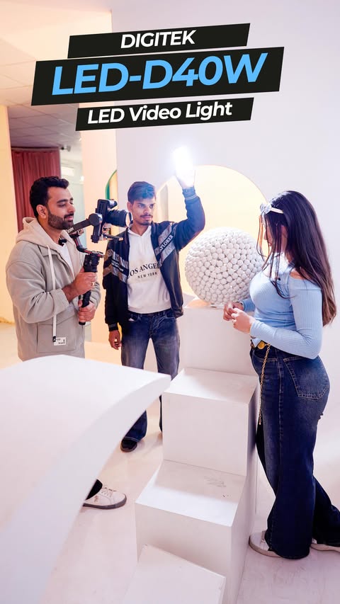 Instagram post by @gryindia for Digitek. Caption reads: Small light, BIG performance 🔥 Digitek LED-D40W....