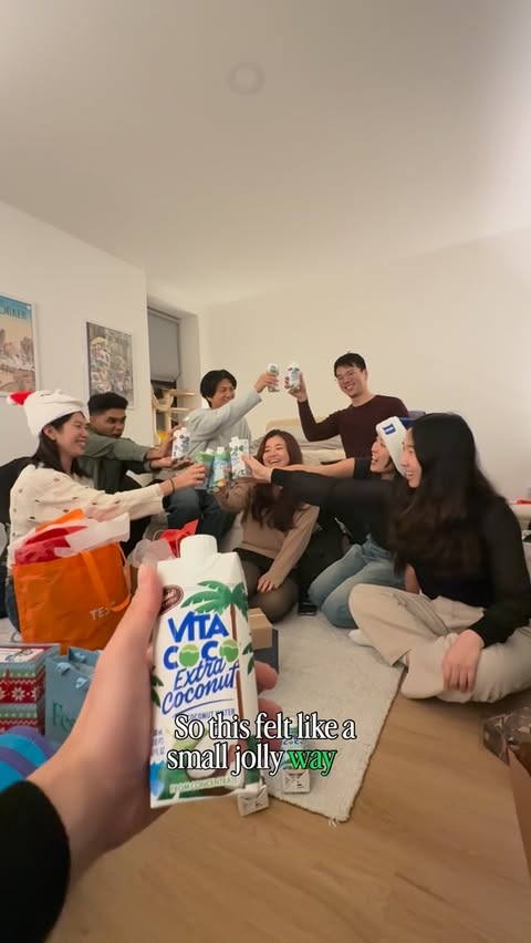 Instagram post by @derektheji for Vita Coco. Caption reads: [...] white elephant gift 🤣

thank you @vitacoco....