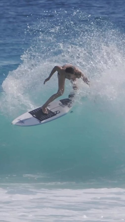 Instagram post by @salad_tray for Nike Swim. Caption reads: Catching waves is better in the Nike Swim....