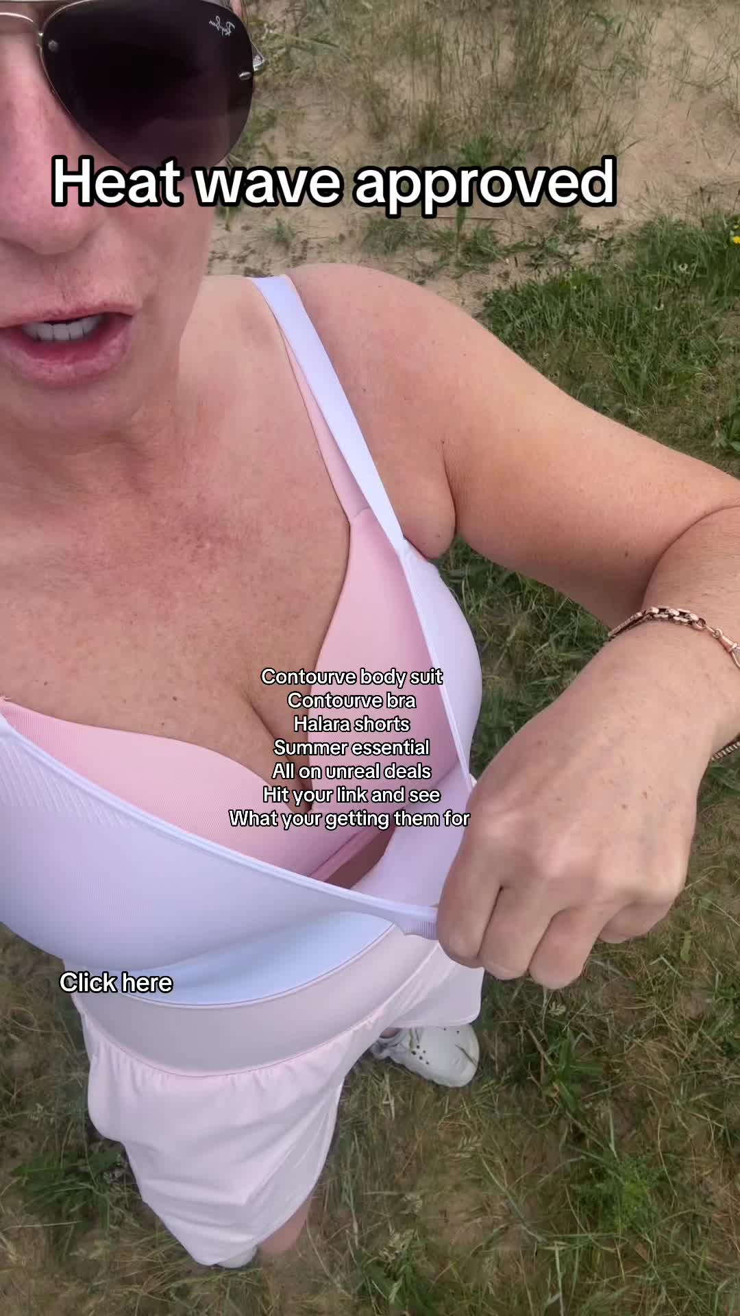 TikTok post by @keggesy for Conturve. Caption reads: [...] your getting them for @Halara_official....