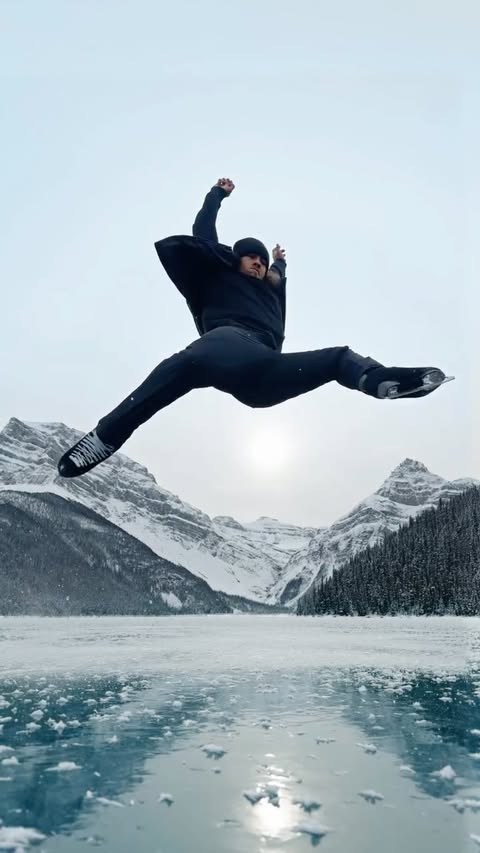 Instagram post by @elladjbalde for apple. Caption reads: Commissioned by Apple. Getting air over the wild....