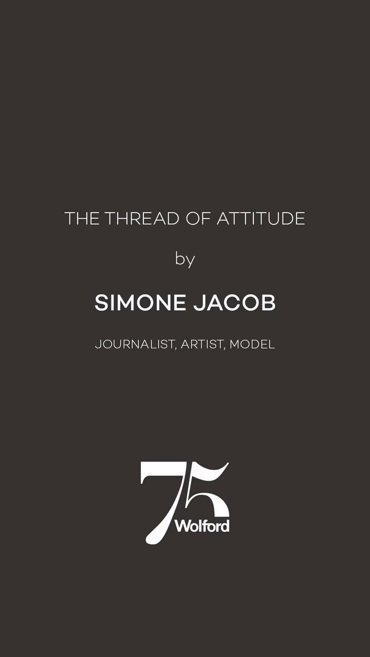 Instagram post by @simone_i_jacob for Wolford. Caption reads: For @simone_i_jacob , authenticity is strength.....