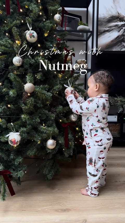 Instagram post by @bethanyrosewaldmann for Morrisons. Caption reads: Matching PJs, tiny toes and Christmas movies on....