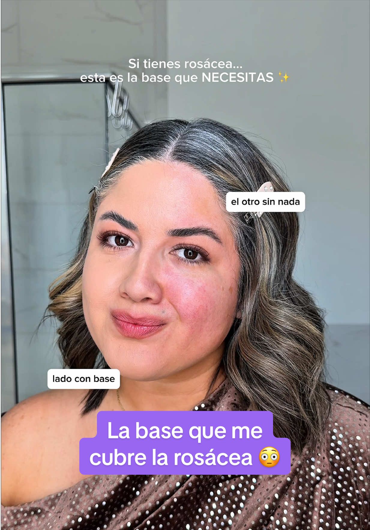 TikTok post by @mariaclaudiatvoficial for BK Beauty. Caption reads: [...] no lo es ✨ @Anastasia Beverly Hills @BK....