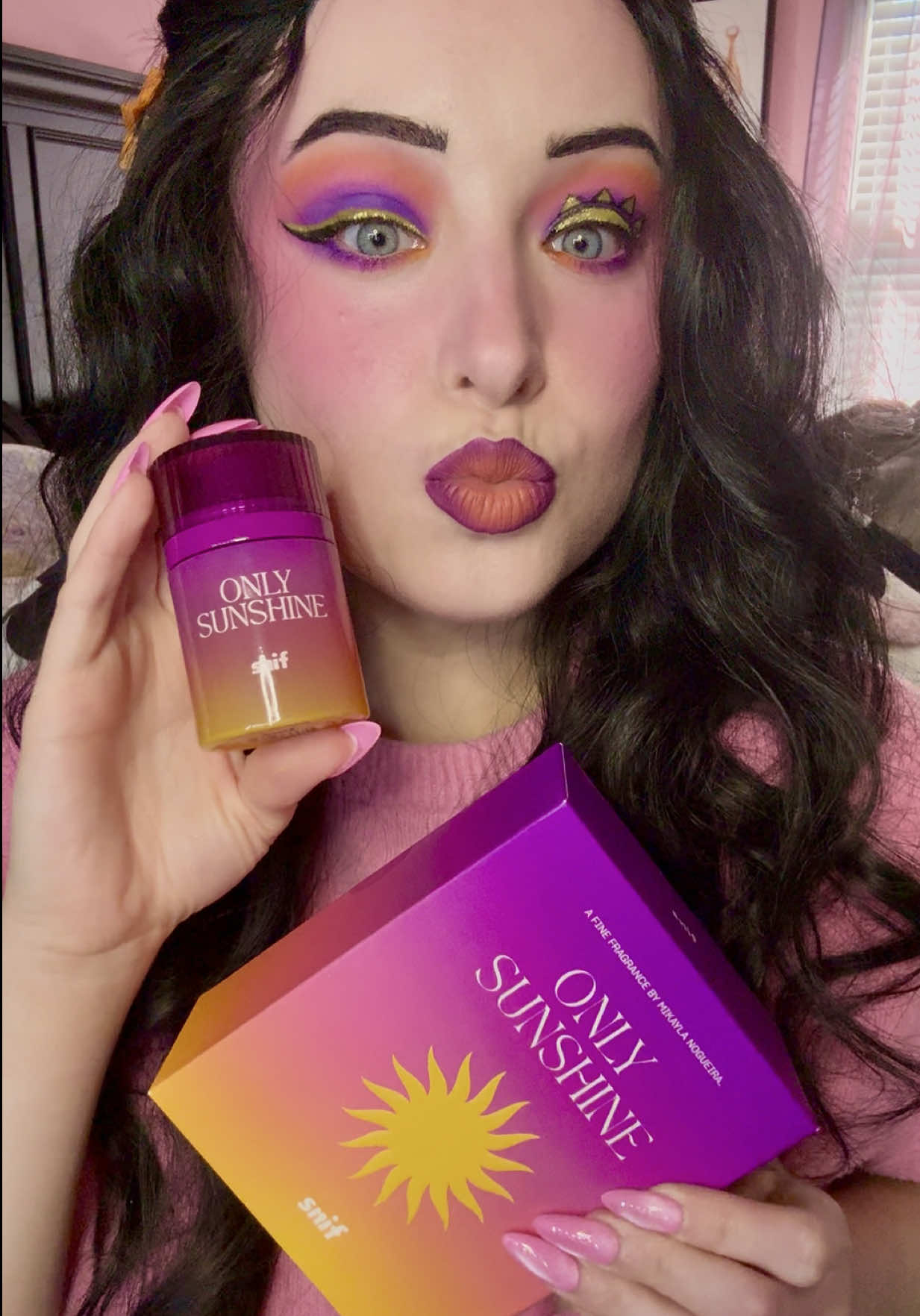 TikTok post by @rainbunperfumery for Snif. Caption reads: [...] got to help bring it to life! @Snif....