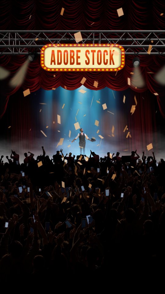 Instagram post by @kelechixv for Adobe Stock. Caption reads: Creating a world of magic with @adobestock Stay....