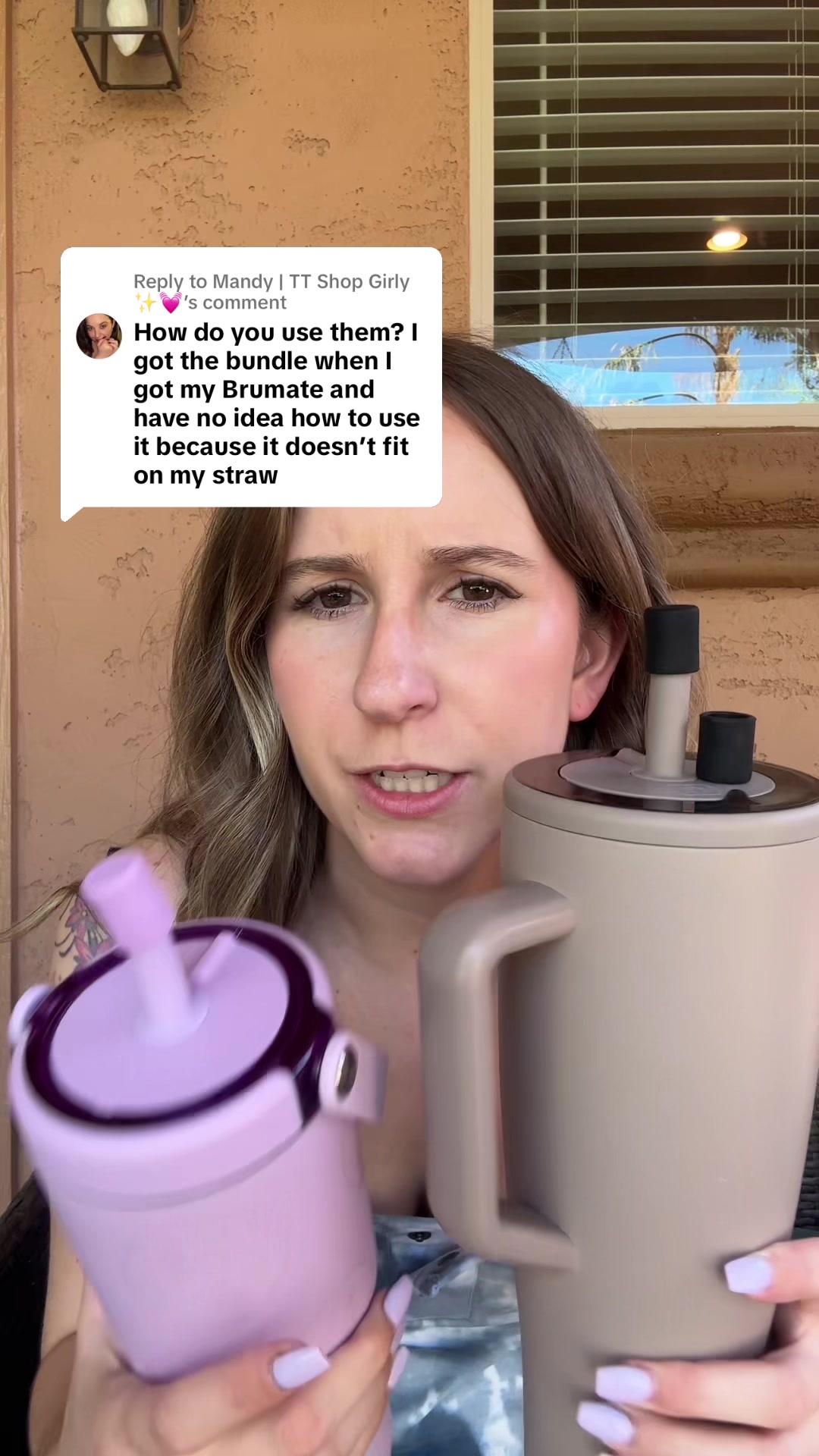 TikTok post by @raisingbabyt for BruMate. Caption reads: [...] know you’re having an issue! #brumate....