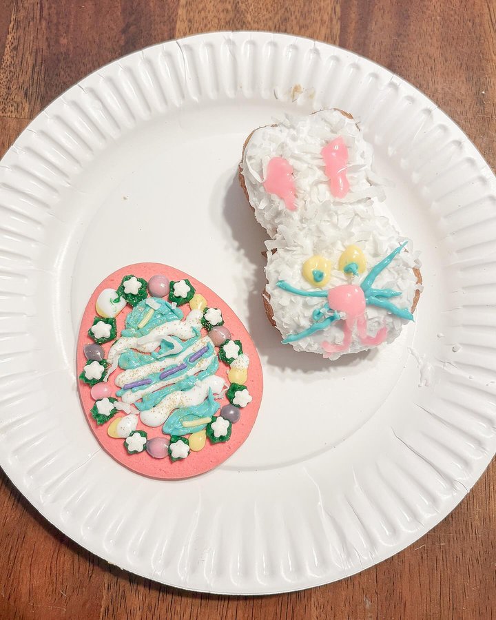 Instagram post by @alyssacherise for Old World Christmas. Caption reads: spring things 🌸🌊 embracing these warmer days....