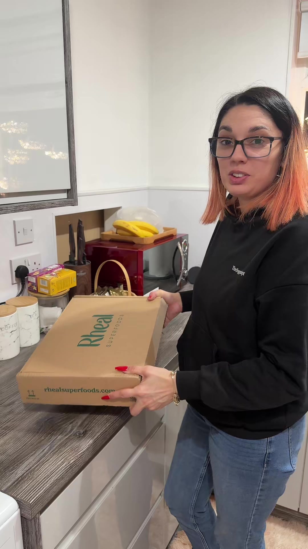 TikTok post by @alexaada89 for Rheal Superfoods. Caption reads: [...] #tiktokshop #rheal @Rheal Superfoods.