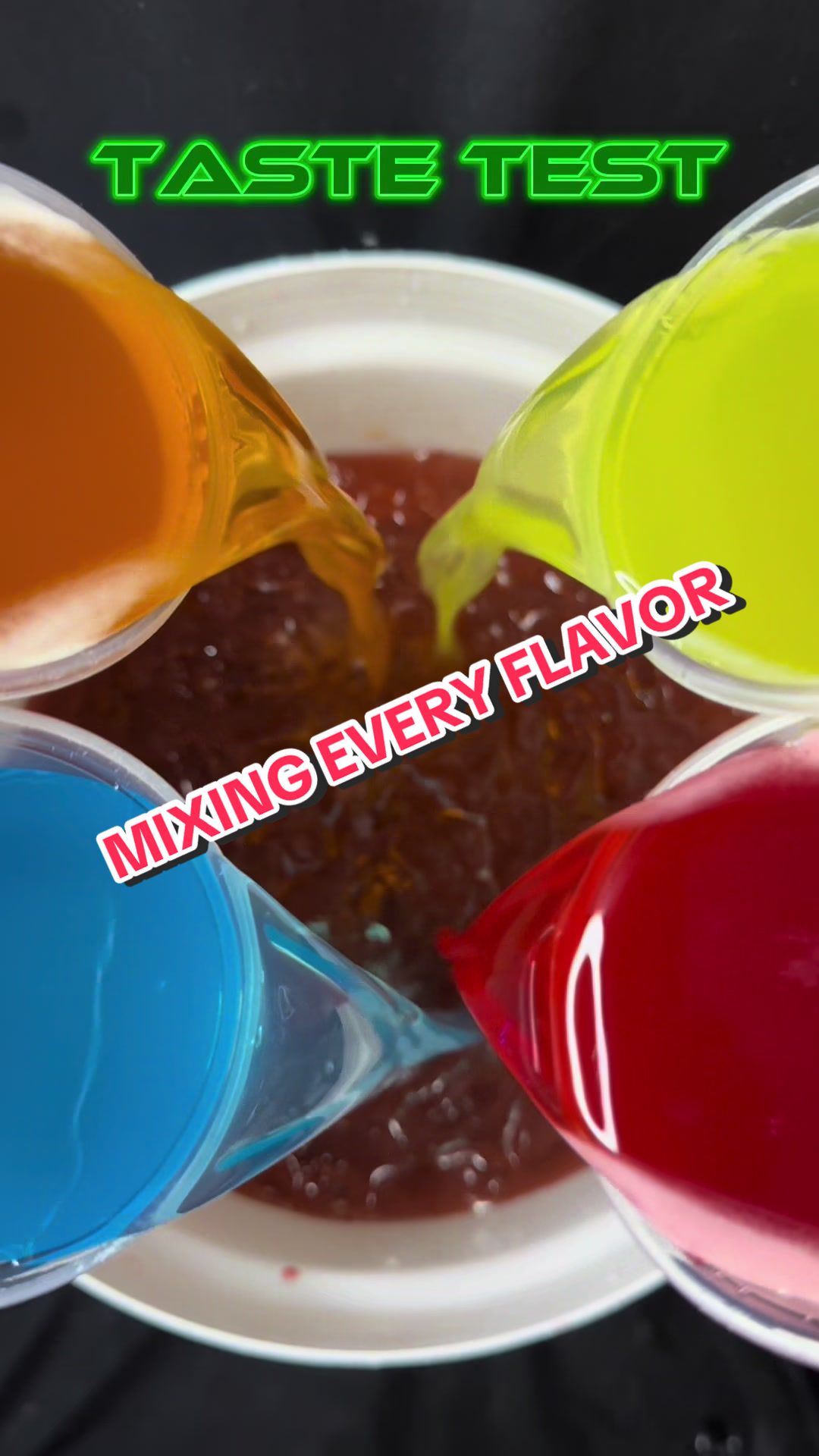 TikTok post by @mrdrinkk for Gatorade. Caption reads: Mixing Every @Gatorade Flavor #gatorade #football....