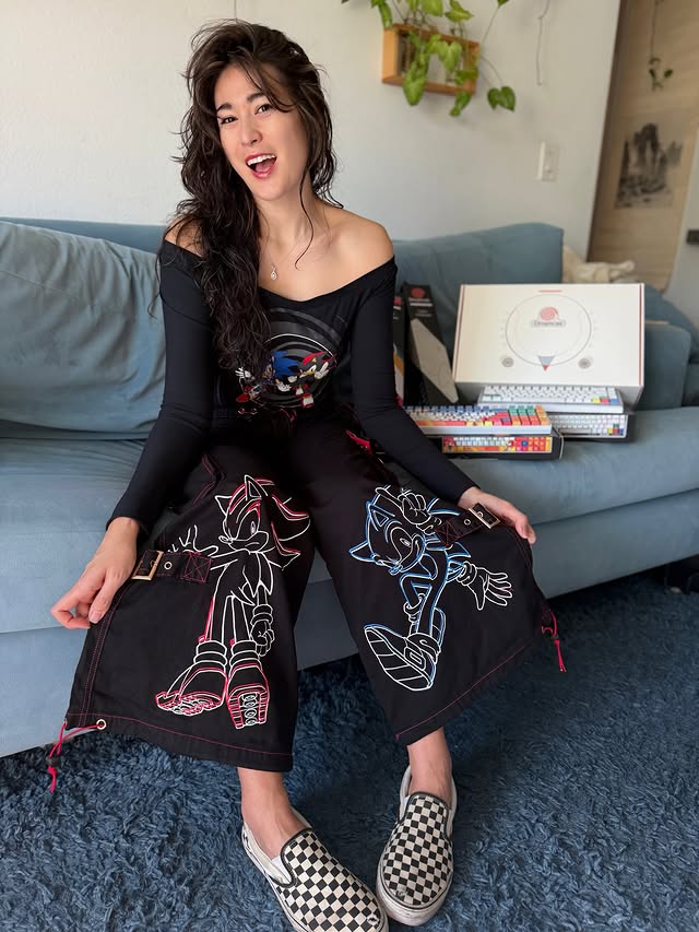 Instagram post by @jackijing for Higround. Caption reads: [...] Sonic and Sega — oh my 💙❤️🖤 Thanks....